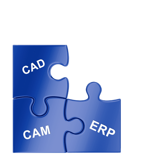Kalkulationssoftware arbeitet mit CAD, CAM und ERP Systemen.
